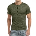 thumbnail image 6 of HAOMEILI Men's Casual Stretchy Slim Fit Short Sleeve Henley Shirt, 6 of 6