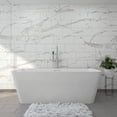 thumbnail image 3 of Westbrass Floor Mount Freestanding Bathtub Filler Faucet with Handheld Shower, Polished Chrome, 3 of 13
