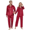thumbnail image 2 of Sngxgn Women's Button Front Ribbed Knit Tank Top and Shorts Pajama Set Sleepwear Lounge Sets(Red,S), 2 of 5