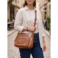 thumbnail image 4 of Deago Crossbody Bags for Women Pocketbook Soft PU Leather Ladies Purses and Handbags Multi Pocket Shoulder Bag with Adjustable Strap (Brown), 4 of 10