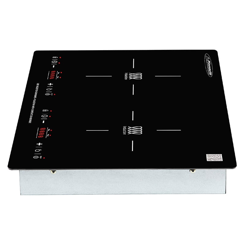Equator 20" Built in/Freestanding 2 Horizontal Burner Induction Cooktop in Black