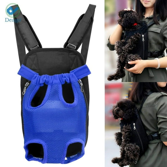 Deago Dog Cat Carrier Backpack Frontpack Carrier Travel Bag Legs Out Easy-Fit for Small Medium Pets Puppiies Outdoor Traveling Camping