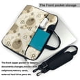 thumbnail image 3 of Bee Doodle Print Laptop Bag, 15.6 inch Laptop or Tablet, Business Casual Laptop Bag, 3 of 8