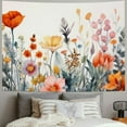 thumbnail image 2 of Chilfamy  Floral Tapestry, Flower Tapestry Wall Hanging Plant Tapestry, Colorful Wildflower Nature Wall Tapestry Botanical Herbs Vintage Tapestry for Bedroom Living Room Dorm 60x50inch, 2 of 6