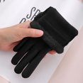 thumbnail image 7 of qolati Gloves for Women Winter Faux Fur Warm Driving Gloves Soft Touchscreen Texting Windproof Gloves Cold Weather Knitted Thermal Elastic Mittens, 7 of 7