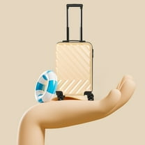 Hardside Carry-On Spinner Luggage,20-Inch,Gold