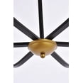 thumbnail image 5 of Solren 6 Light Pendant in Black and Brass, 5 of 7