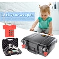 thumbnail image 4 of Code Padlock 3 Digits 4 Pieces Airplane Suitcase Padlock Small Code Padlock College Locker Code Padlock Color Padlock T-shirt Shape for Luggage Suitcase Pannier Bicycles Multicolor, 4 of 5