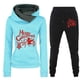 thumbnail image 1 of Puntoco Conjunto de dos piezas de suéter y pantalones estampados de manga larga con capucha y cuello redondo para mujer Puntoco Puntoco-7615, 1 of 2