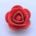 thumbnail image 3 of Flores falsas de 3,5 cm, decoraciones de bricolaje, flores de imitación para fiesta de boda (rojo), 3 of 8