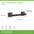thumbnail image 7 of Symmons 563TP Oak Wall Mounted Toilet Paper Holder - Chrome, 7 of 7