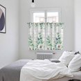 thumbnail image 3 of Green Eucalyptus Leaves Kitchen Curtains Window Panels, Daisy Summer Botanical Wooden Insulated Window Treatment Curtain, Grommet Curtains for Bedroom/Living Room/Bathroom, 2 Piece 52"Wx72"L, 3 of 8