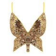 thumbnail image 2 of Y2k Butterfly Sequin Crop Top Women Summer Backless V Neck Sexy Club Costume Outfits Festival Clothes New Bandage Bra Tops 2022One Size, 2 of 5