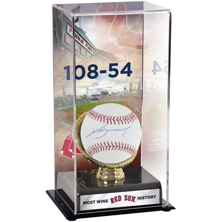 Boston Red Sox Glove (Xander Bogaerts Boston Red Sox Autographed Baseball and Most Wins in Franchise History Gold Glove Display Case with Image - Fanatics Authentic)