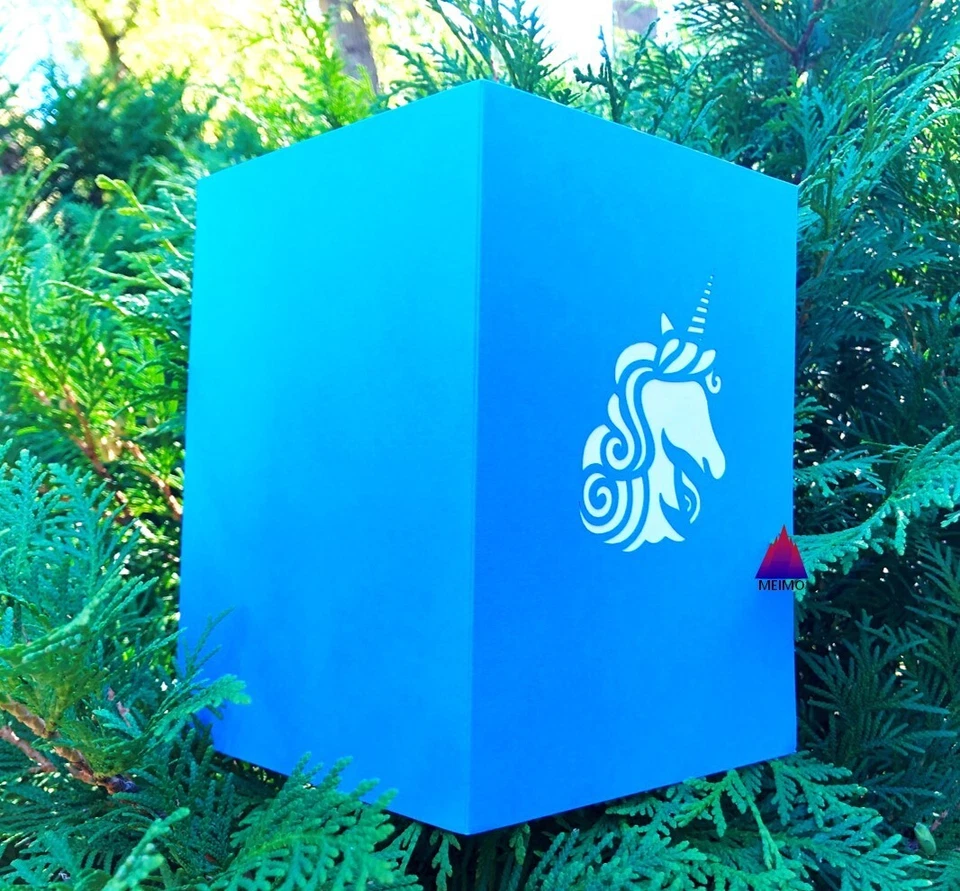 VAULT- 3D Pop Up Greeting Card Unicorn Handmade Birthday Thank You School Party Kids