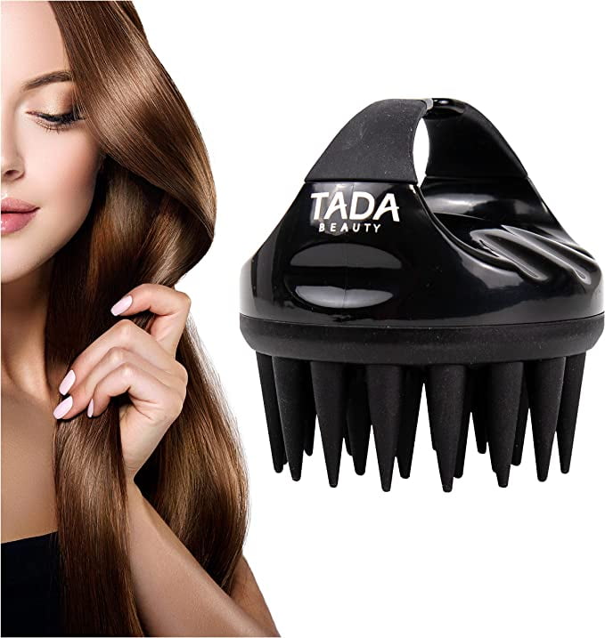 TADA Beauty Scalp Massager Hair Shampoo Brush Shower Long Bristle Scalp