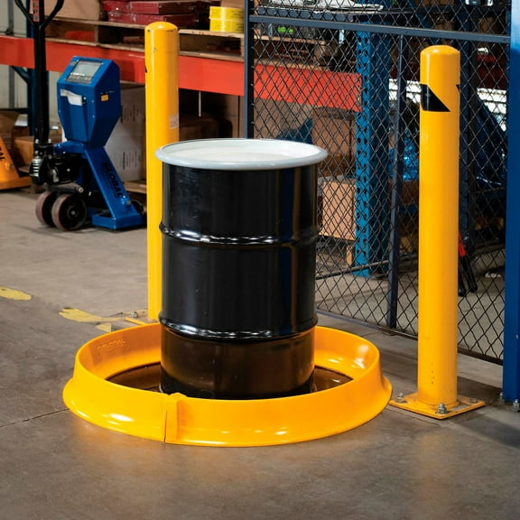 Global Industrial High Profile Connectable Spill Berm, 5'L x 4"W x 4-1/2"H