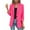 Hot Pink, variant on Bmisegm Womens Casual Jackets Roll up Long Sleeve Open Front Work Business Coats Womens Coats Hot Pink XL