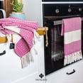thumbnail image 5 of Hencely Turkish Hand Towel Set of 2 - Diamond Kitchen Dish Towel - Pink, 5 of 6