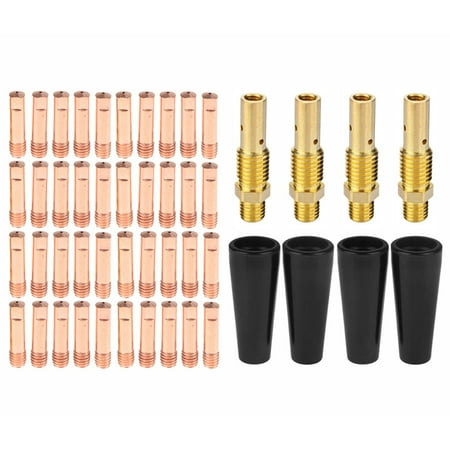 

48Pcs Flux Core Gasless Nozzle Tips Kit Kp1939-1 0.035Inch(0.9Mm) for Mig Welder