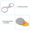 thumbnail image 4 of Unique Bargains Leather Key Fob, PU Leather Key Fobs with Key Rings Keychain Holder Gray, 4 of 6
