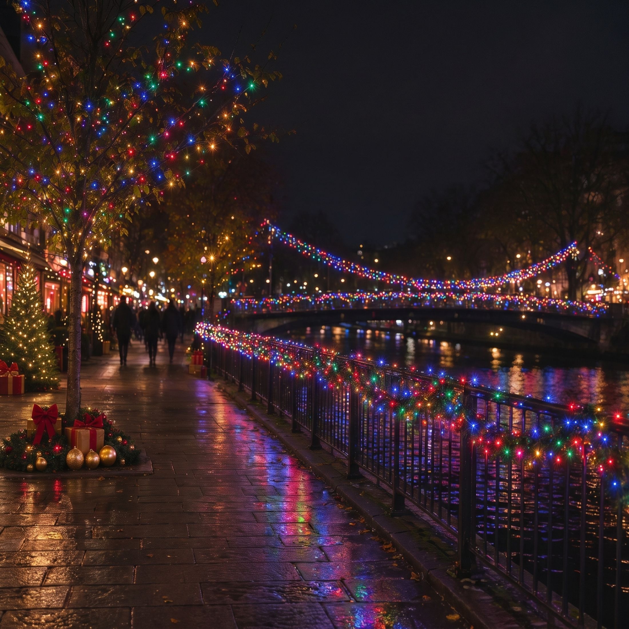 Scidweet Christmas String Lights 105ft 300 LED Multicolor photo 6