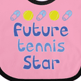 thumbnail image 4 of Inktastic Future Tennis Star Baby Boy Boys Baby Bib, 4 of 4