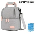 thumbnail image 1 of Bolsa térmica para biberones de leche materna, bolsa impermeable para leche de bebé, mochila de viaje para mamá, lonchera portátil con aislamiento térmico para mujeres, hombres y niños,, 1 of 8