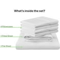 thumbnail image 5 of Shrinita 800 Thread Count Organic Cotton Bedsheet 6 PC Full-XL Lavender 25" Deep Pockets, 5 of 7