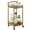 Gold, variant on Azheruol 2-Tiers Bar Gold Rolling Cart for Home for Living Room, 14.9"