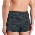 thumbnail image 3 of Uemuo Golden Peonies Pattern Men's Boxer Briefs,Trunk Anti-Chafing,Comfortable, Durable, and Stylish Underwear-Small, 3 of 9