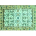 thumbnail image 1 of Ahgly Company Indoor Rectangle Abstract Turquoise Blue Modern Area Rugs, 3' x 5', 1 of 4