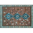 thumbnail image 1 of Ahgly Company Indoor Rectangle Persian Light Blue Traditional Area Rugs, 5' x 7', 1 of 4