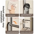 thumbnail image 4 of Hanger Organizer Stacker, Extendable, Double-Layer Large Capacity, Carbon Steel and ABS Construction for Space Saving Storage in Balcony Bathroom or Bedroom(2Pcs-Gray), 4 of 5