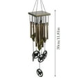 thumbnail image 3 of Traditional Bronze Wind Chimes for Outdoor - Chinese Retro Style Tubes Bells with Butterfly Decor, Deep Melody Sympathy Garden Windchime for Yard & Patio, 3 of 6