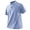 A-Blue898, variant on XIAOCHA Solid Color Polo Shirt For Men Lapel Short Sleeve Button Daily Casual Tee