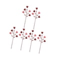 thumbnail image 4 of 6 palitos de corazón artificiales para San Valentín, palitos florales con forma de corazón, manualidades flexibles corazon rosa, 4 of 9