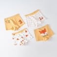 thumbnail image 5 of NIEWTR Toddler Boys Underwear Boxer Briefs Gentle Breeze Fabric Ultra Soft and Comfortable(Yellow,5-6 Years), 5 of 6