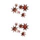 thumbnail image 1 of sweethay 1 Juego de decoraciones de estrellas, colgante de estrellas simples exquisito, accesorio de decoración, adornos navideños, accesorios Oro rosa 2Conjunto, 1 of 6