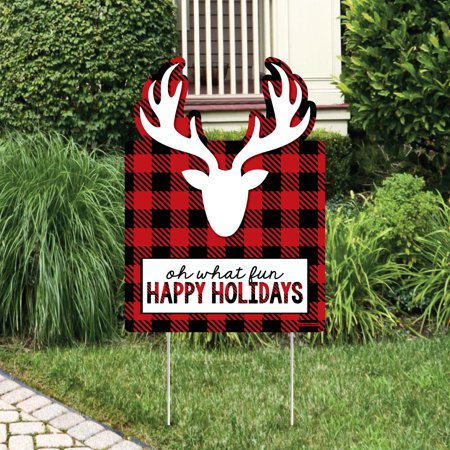 Prancing Plaid Party Decorations Christmas Holiday Buffalo
