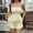Yellow, variant on Women's 2 Piece Vacation Outfits Solid Color Striped Ruffle Hem Tube Top and Shorts Set Summer Yellow XL(XL)