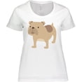 thumbnail image 3 of Inktastic Bulldog Women's Plus Size T-Shirt, 3 of 5