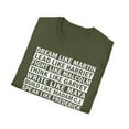 thumbnail image 5 of Dream Like Martin, Gildan Unisex Softstyle T-Shirt, Graphic Tee, S-3XL, 5 of 5