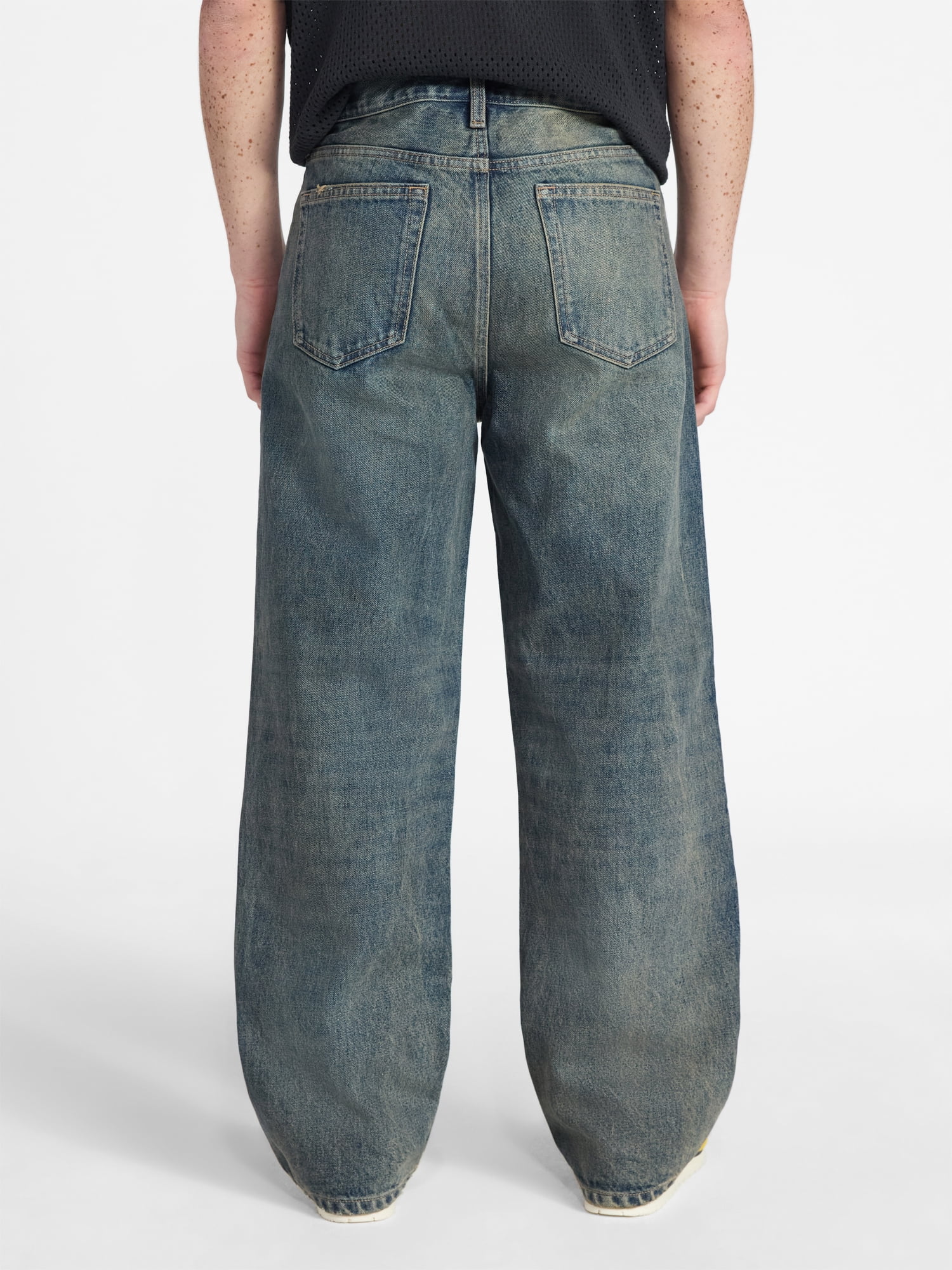 No Boundaries Baggy Fit Jeans, 100% Cotton 14 oz Denim, Men's 28x30-40x32