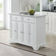 thumbnail image 2 of Pemberly Row Wood Top Kitchen Island Cart in Distressed White, 2 of 25