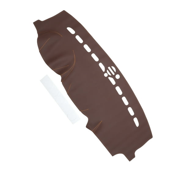 Dashboard Cover Dash Cover Mat Carpet for Jeep Grand Cherokee 2011-2021 Brown Faux Leather 1 Pc Anti-Slip Car Interior