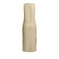 thumbnail image 4 of Bosfbaoi Dresses for Women Linen Blend Sleeveless Maxi Dress V-Neck Button Down Womens Dresses with Pockets and Side Slit Summer Dresses for Women 2026, 4 of 9