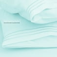 thumbnail image 5 of Clara Clark Premier 1800 Microfiber Collection 3-Line Bed Sheet Set, Split King Size, Light Baby Blue, 5 of 8
