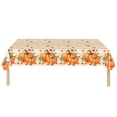 thumbnail image 2 of 2 Pcs Thanksgiving Pumpkin Maple LeavesTablecloths for Rectangle Tables, 108 x 54 Inch Disposable Durable Plastic Table Cover for Fall, Holiday, 2 of 4