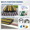 thumbnail image 5 of 2-Pack Rubber Curb Ramps, 48" Extra Wide Driveway Transition Ramps with Anti-Slip Surface & Anchor Bolts for Loading Dock, Garage, Sidewalk, Wheelchair, 5 of 7